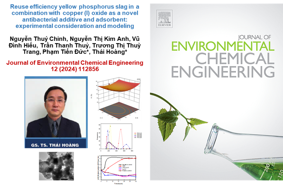 Công trình công bố xuất sắc của GS.TS. Thái Hoàng và cộng sự trên tạp chí “Journal of Environmental Chemical Engineering”